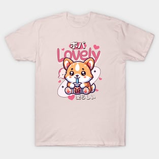 Corgi Boba Tea T-Shirt